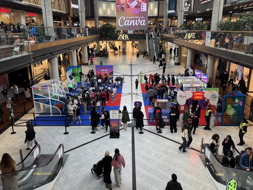 Westfield Les 4 temps et La Tête dans les Nuages pour la Games Week