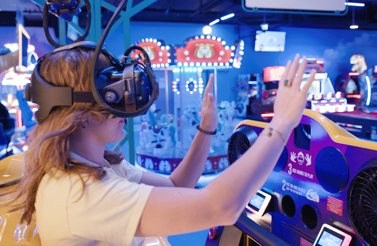 Jeu de VR intéractif - Casque de réalité virtuelle - triotech