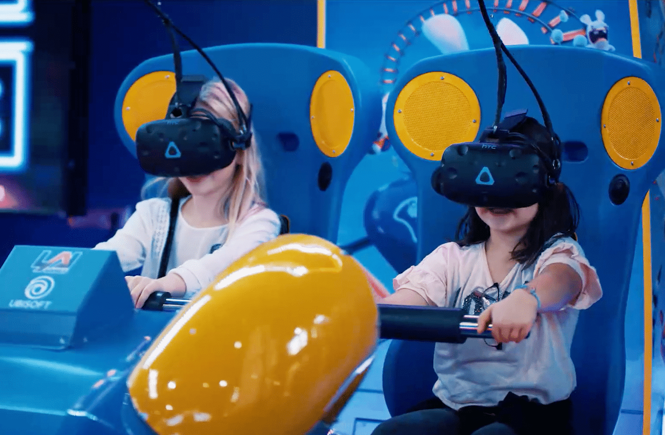 Réalité virtuelle pour enfant - Lapin crétin - Casque VR - Sega