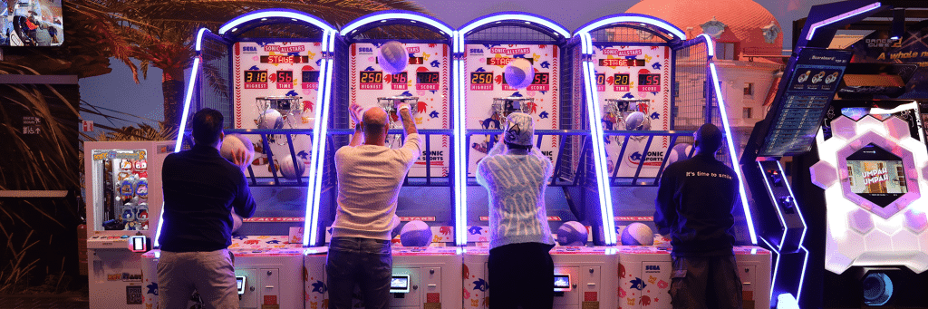 Jeu arcade basket Sonic multijoueurs - basketball - défis sportif